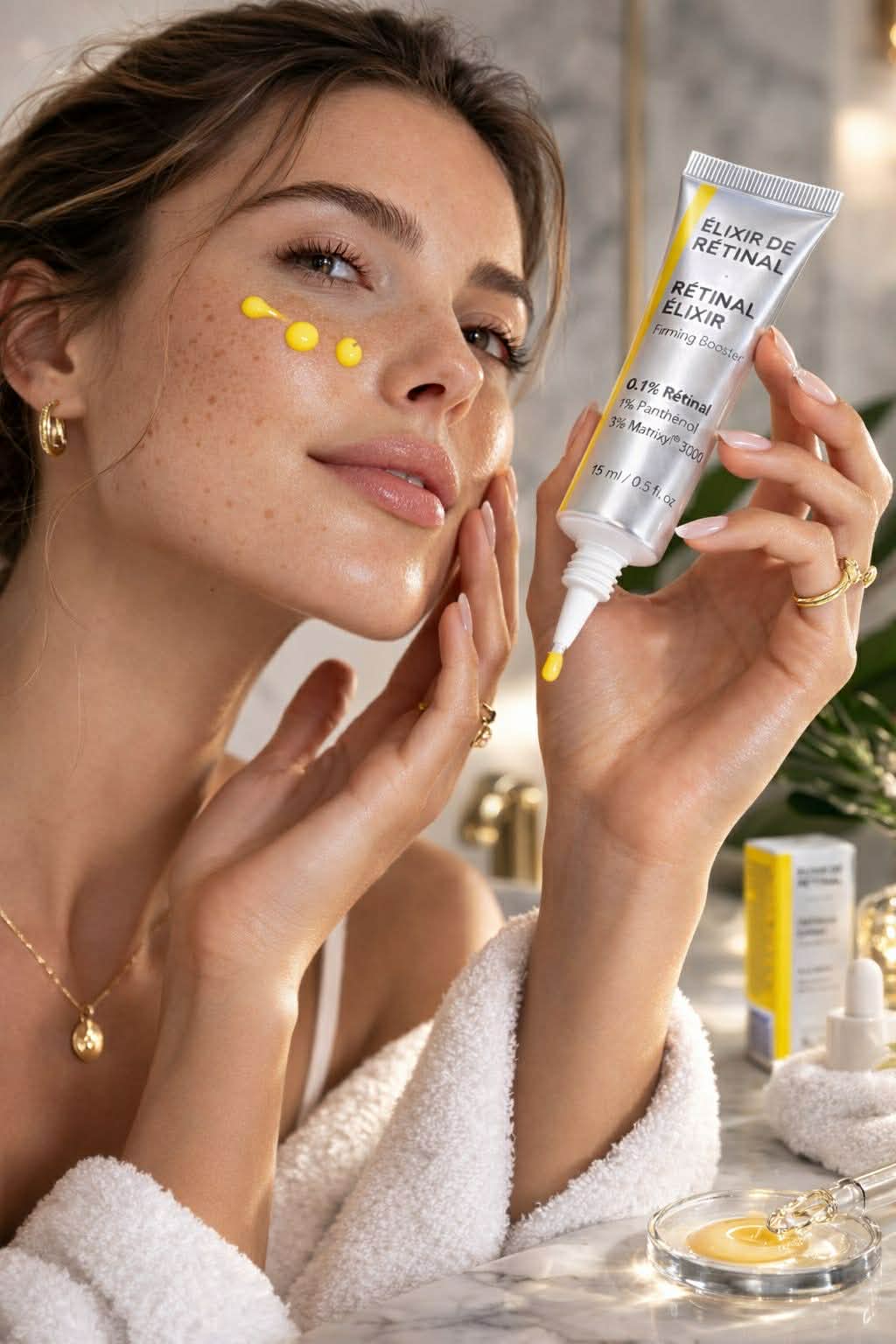 Élixir de Rétinal 0,1% – Peau plus lisse, rides visiblement réduites