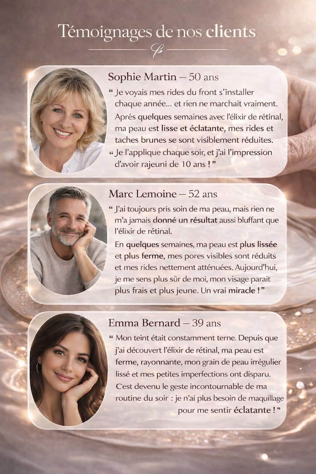 Élixir de Rétinal 0,1% – Peau plus lisse, rides visiblement réduites