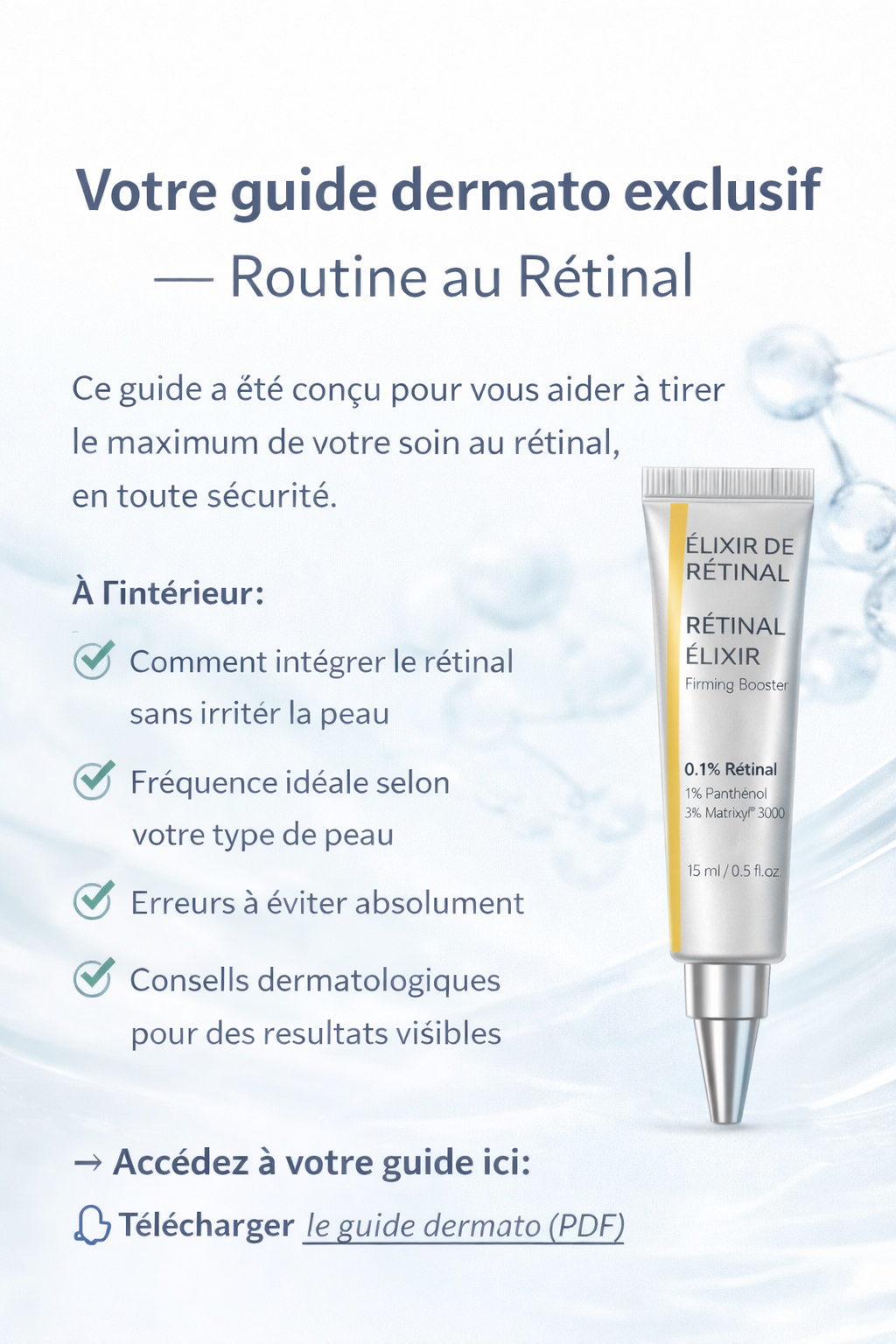 Guide dermato - routine au rétinal ( PDF)